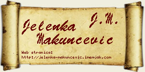 Jelenka Makunčević vizit kartica